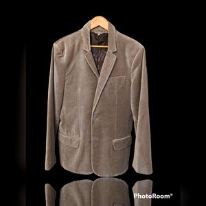 Juicy Couture (42) Mens Faux Tan, Suede Blazer NWOT